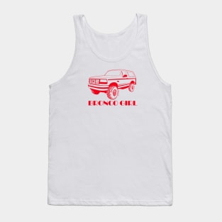 Bronco Girl 1992-1996 Red Print Tank Top